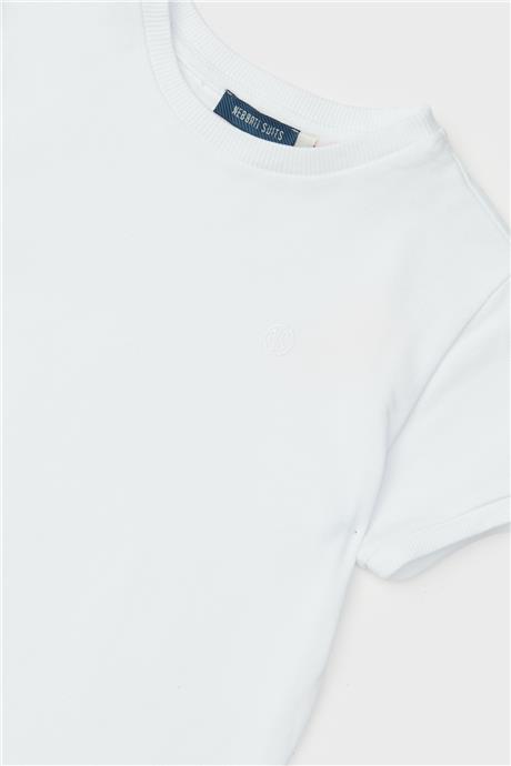Nebbati Erkek Çocuk Beyaz T-Shirt