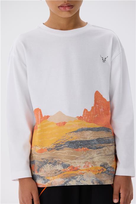 Nebbati Erkek Çocuk Beyaz T-Shirt