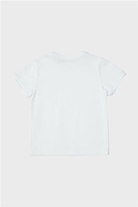 Nebbati Erkek Çocuk Beyaz T-Shirt