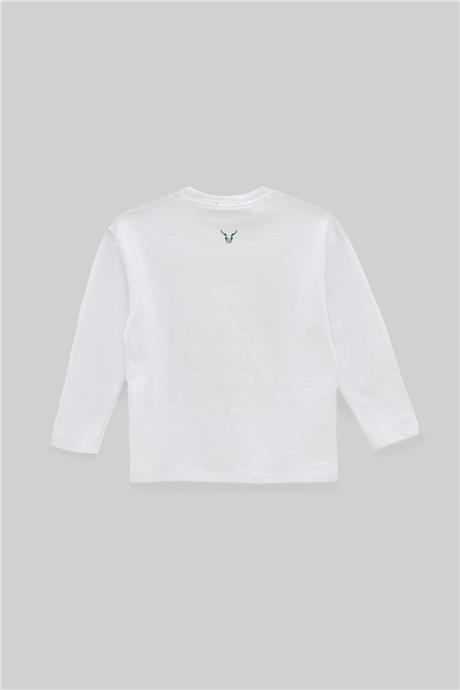 Nebbati Erkek Çocuk Beyaz T-Shirt