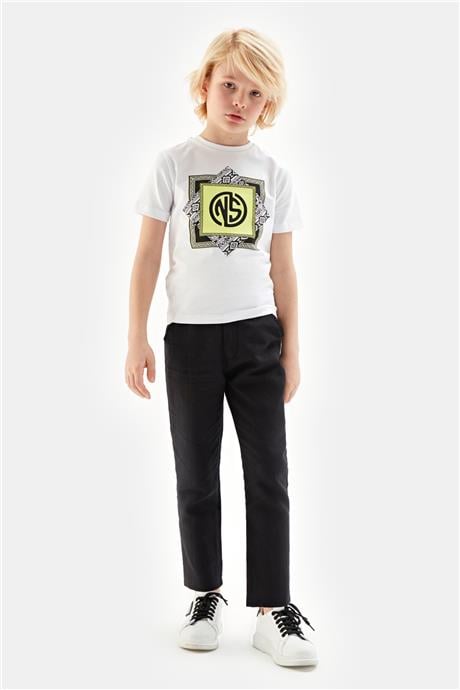 Nebbati Erkek Çocuk Beyaz T-Shirt