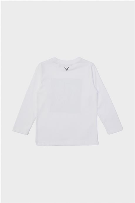 Nebbati Erkek Çocuk Beyaz T-Shirt