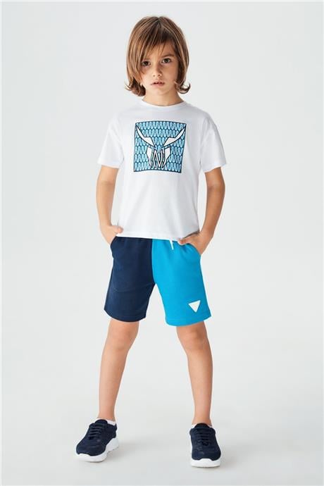 Nebbati Erkek Çocuk Beyaz T-Shirt