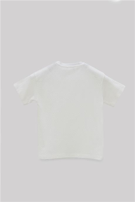 Nebbati Erkek Çocuk Beyaz T-Shirt