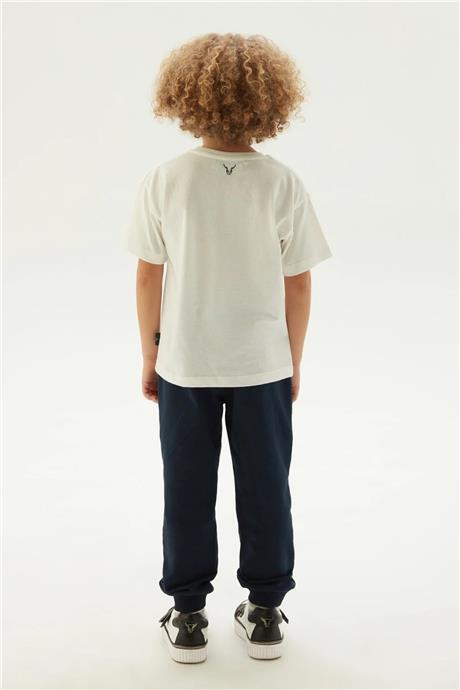 Nebbati Erkek Çocuk Beyaz T-Shirt