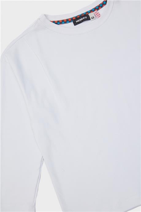 Nebbati Erkek Çocuk Beyaz T-Shirt