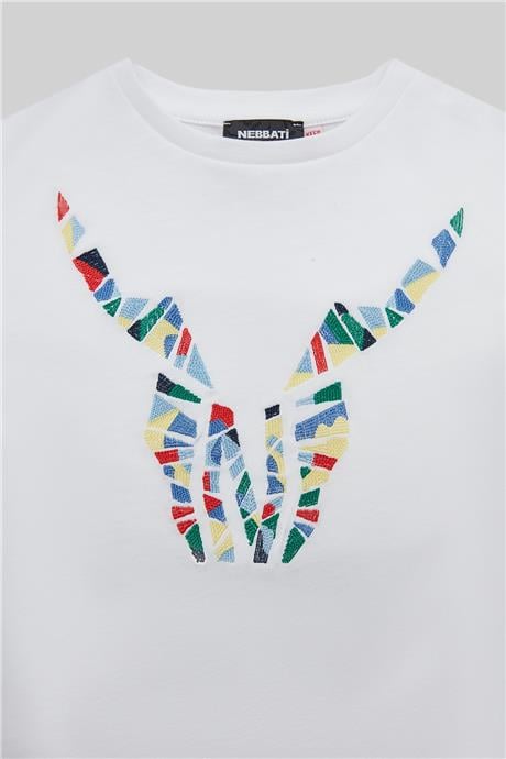 Nebbati Erkek Çocuk Beyaz T-Shirt