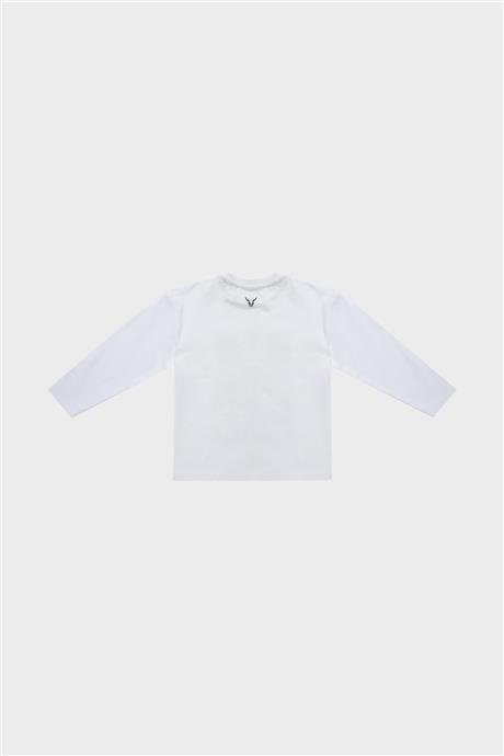 Nebbati Erkek Çocuk Beyaz T-Shirt