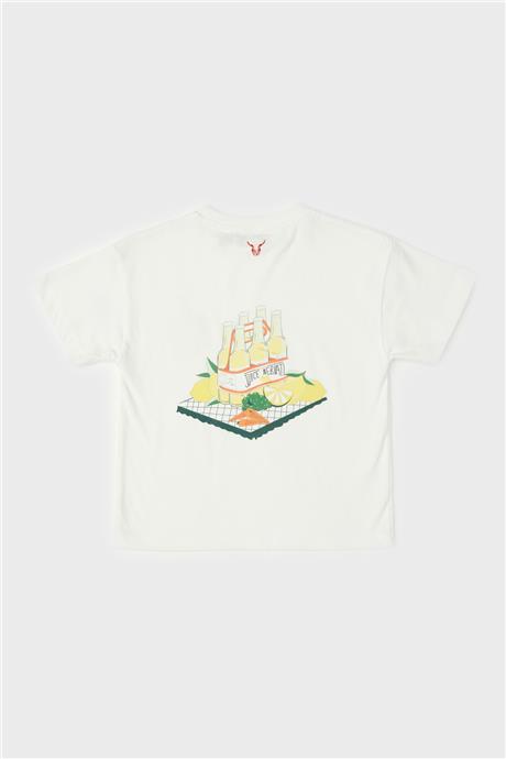 Nebbati Erkek Çocuk Beyaz T-Shirt