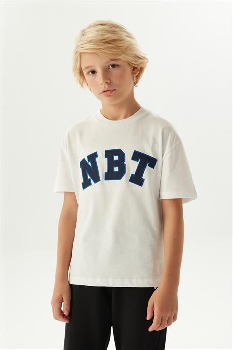 Nebbati Erkek Çocuk Beyaz T-Shirt