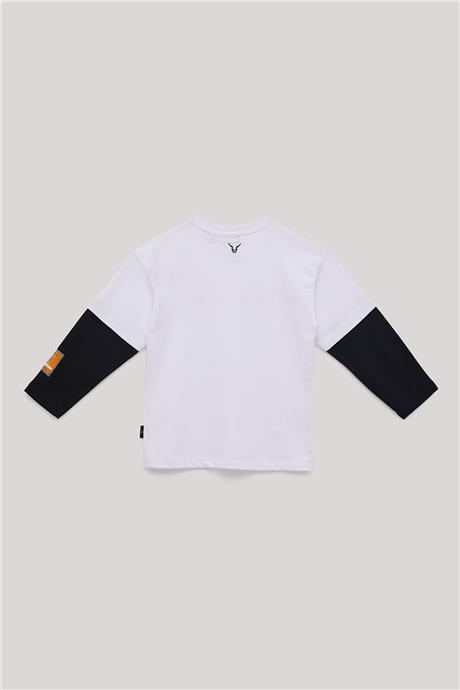 Nebbati Erkek Çocuk Beyaz T-Shirt