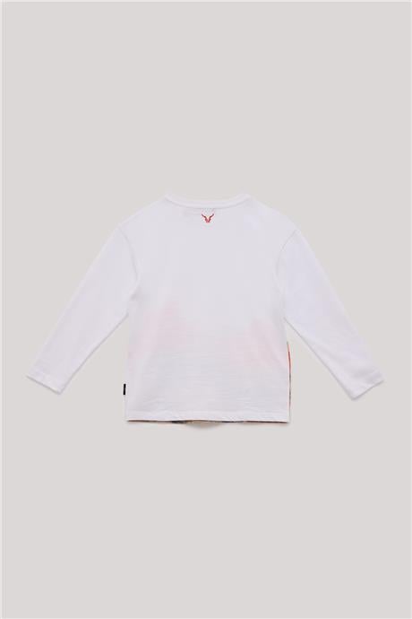 Nebbati Erkek Çocuk Beyaz T-Shirt