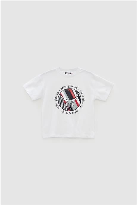 Nebbati Erkek Çocuk Beyaz T-Shirt