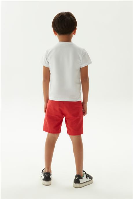 Nebbati Erkek Çocuk Beyaz T-Shirt