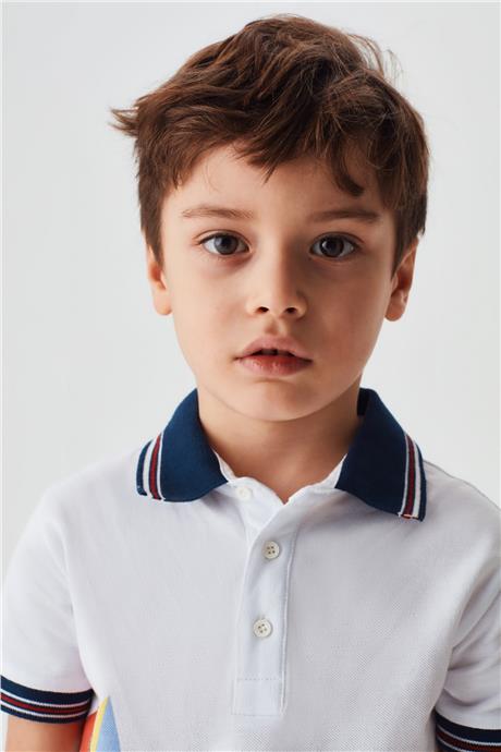 Nebbati Erkek Çocuk Beyaz T-Shirt