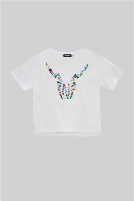Nebbati Erkek Çocuk Beyaz T-Shirt