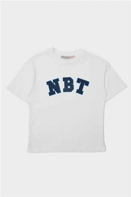Nebbati Erkek Çocuk Beyaz T-Shirt