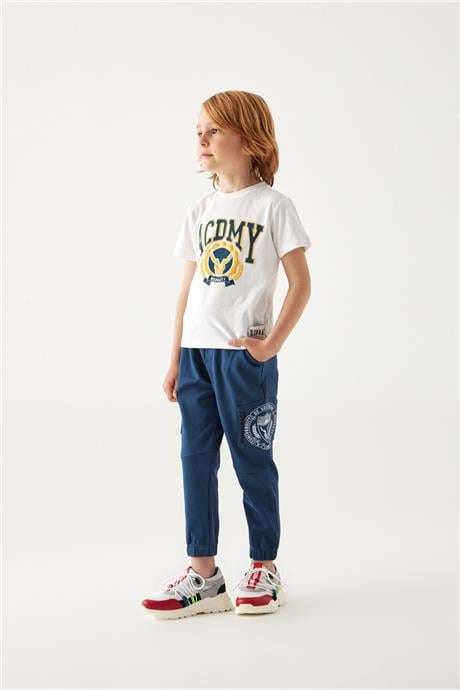 Nebbati Erkek Çocuk Beyaz T-Shirt