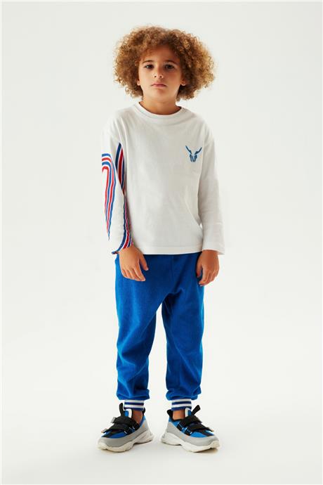 Nebbati Erkek Çocuk Beyaz T-Shirt