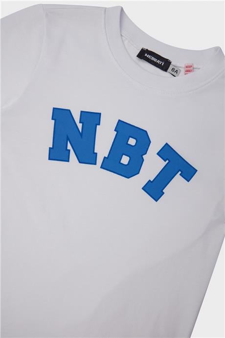 Nebbati Erkek Çocuk Beyaz T-Shirt