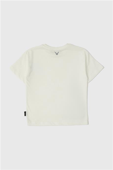 Nebbati Erkek Çocuk Beyaz T-Shirt