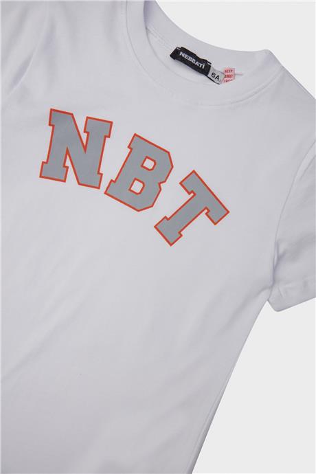 Nebbati Erkek Çocuk Beyaz T-Shirt