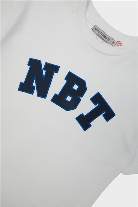 Nebbati Erkek Çocuk Beyaz T-Shirt