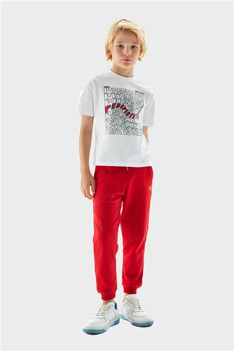 Nebbati Erkek Çocuk Beyaz T-Shirt
