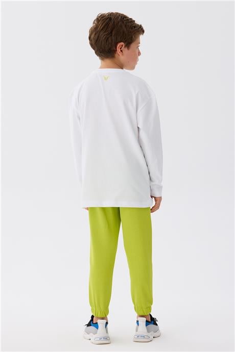 Nebbati Erkek Çocuk Beyaz T-Shirt