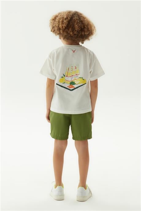 Nebbati Erkek Çocuk Beyaz T-Shirt