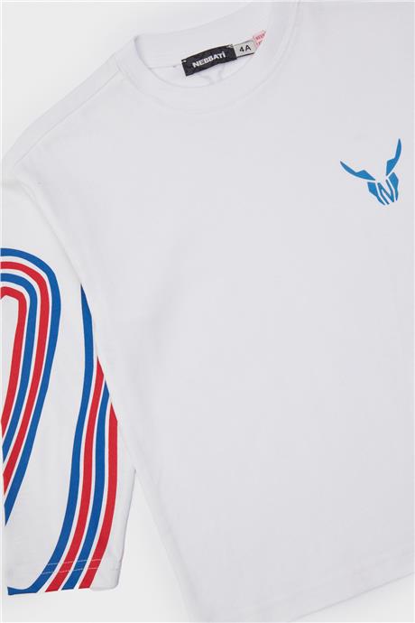Nebbati Erkek Çocuk Beyaz T-Shirt