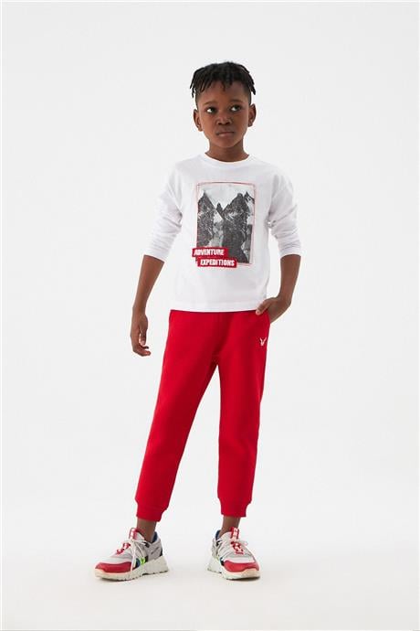 Nebbati Erkek Çocuk Beyaz T-Shirt