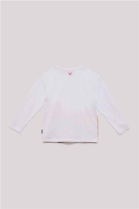 Nebbati Erkek Çocuk Beyaz T-Shirt