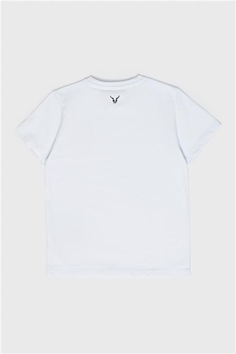 Nebbati Erkek Çocuk Beyaz T-Shirt