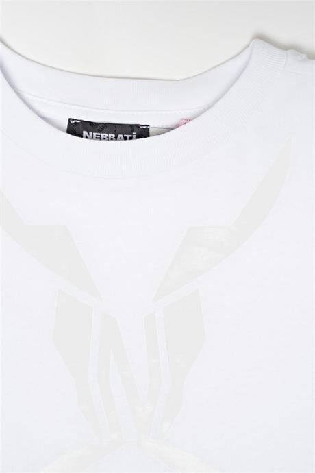 Nebbati Erkek Çocuk Beyaz T-ShirtNebbati Erkek Çocuk Beyaz T-Shirt