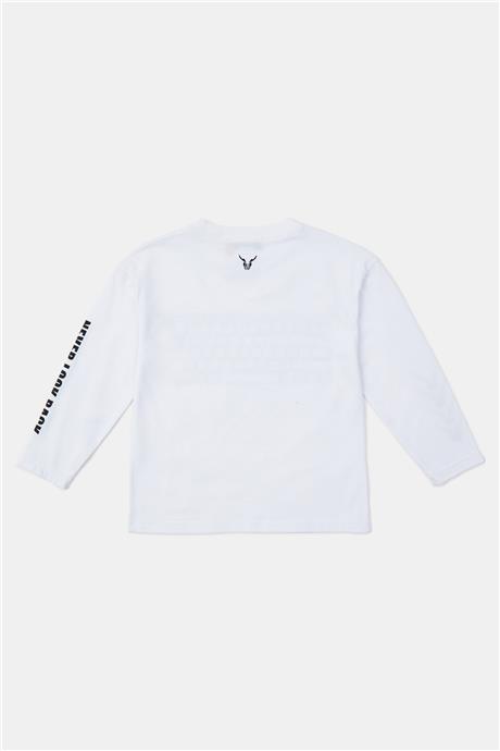 Nebbati Erkek Çocuk Beyaz Tshirt