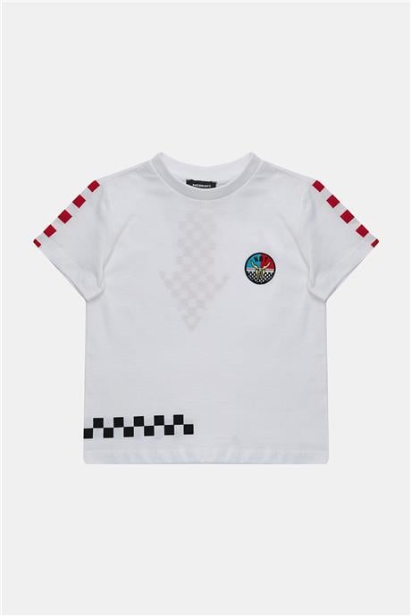 Nebbati Erkek Çocuk Beyaz Tshirt