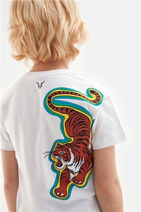 Nebbati Erkek Çocuk Beyaz Tshirt