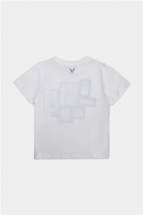 Nebbati Erkek Çocuk Beyaz Tshirt