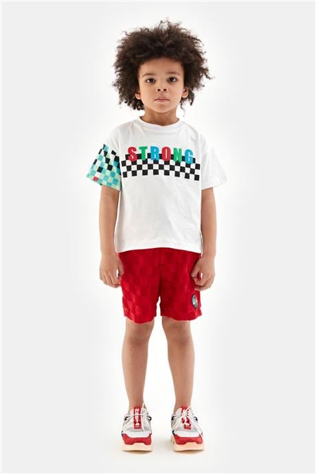 Nebbati Erkek Çocuk Beyaz Tshirt