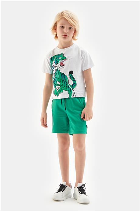 Nebbati Erkek Çocuk Beyaz Tshirt
