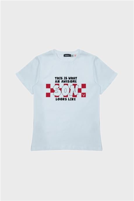 Nebbati Erkek Çocuk Beyaz Tshirt