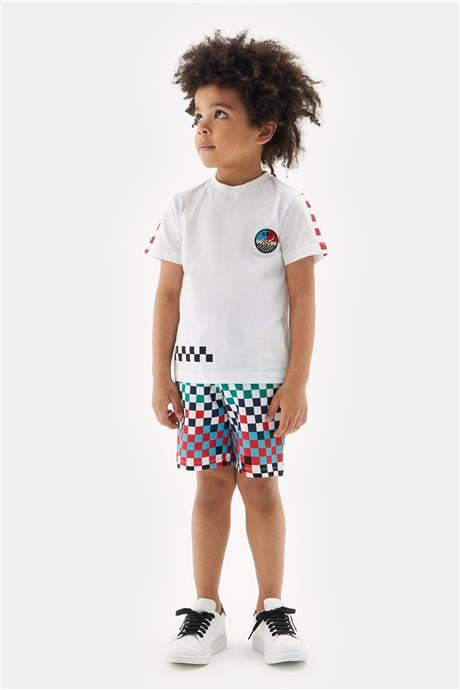 Nebbati Erkek Çocuk Beyaz Tshirt