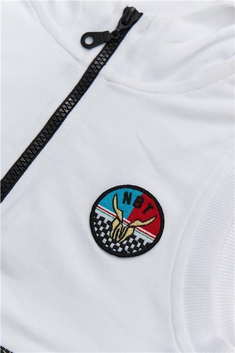 Nebbati Erkek Çocuk Beyaz Tshirt