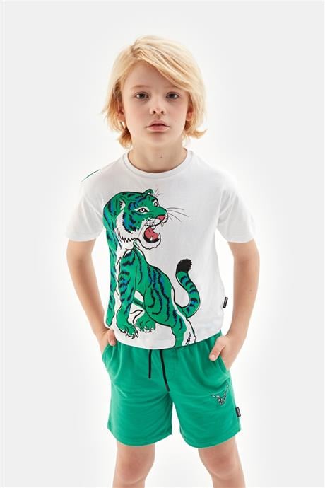 Nebbati Erkek Çocuk Beyaz Tshirt