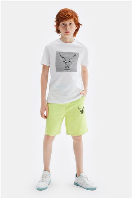Nebbati Erkek Çocuk Beyaz Tshirt