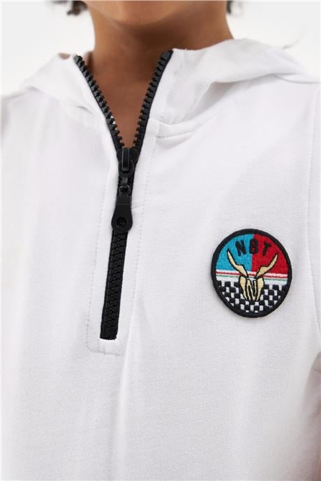 Nebbati Erkek Çocuk Beyaz Tshirt