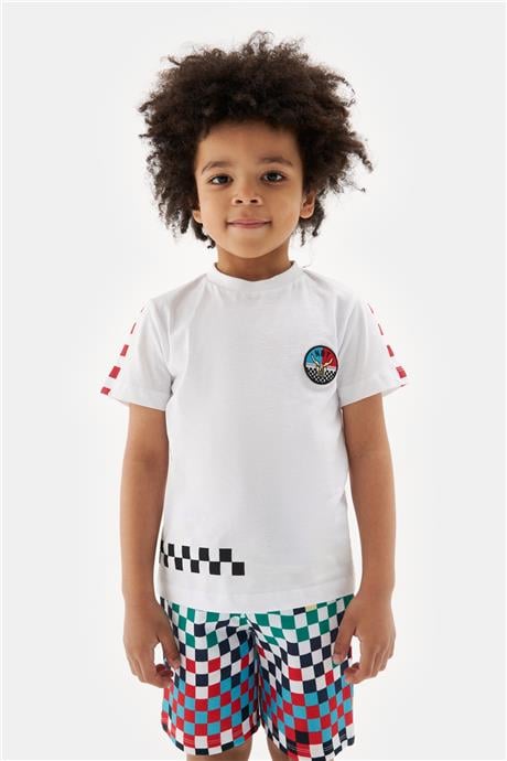 Nebbati Erkek Çocuk Beyaz Tshirt