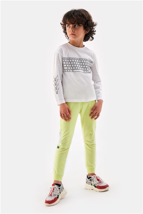 Nebbati Erkek Çocuk Beyaz Tshirt