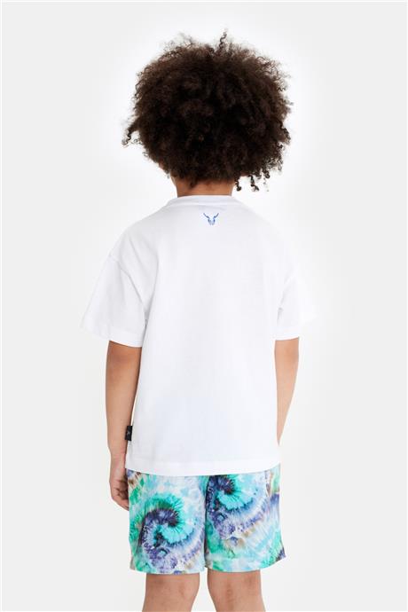 Nebbati Erkek Çocuk Beyaz Tshirt